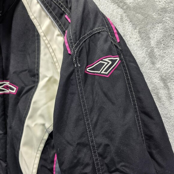 FXR Racing Jacket Womens 12 Black White Fusion F.A.S.T. Snowmobile Insulated - Picture 4 of 16